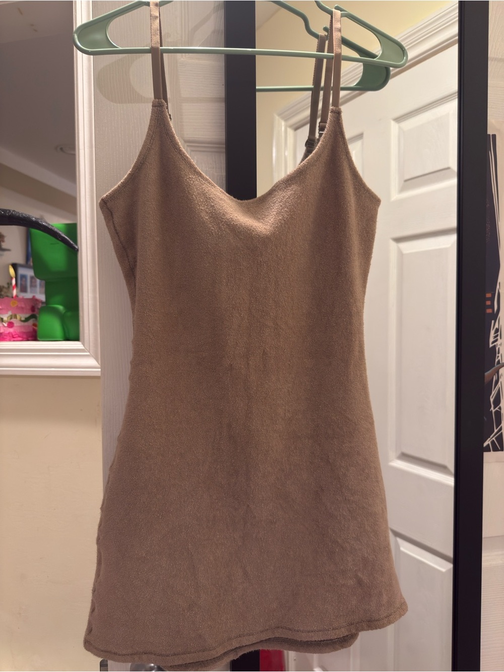 Women’s Brown Spaghetti Strap Dress Skims
